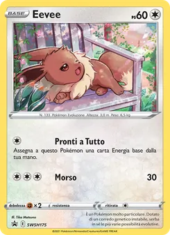 Carta Eevee dell'espansione SPSC Promo, numero SWSH175/307