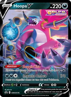 Carta Hoopa V dell'espansione SPSC Promo, numero SWSH176/307