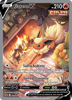Carta Flareon V dell'espansione SPSC Promo, numero SWSH179/307