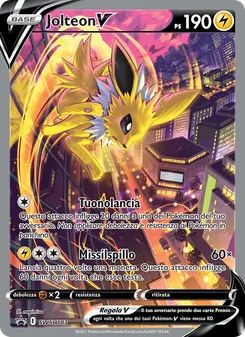 Carta Jolteon V dell'espansione SPSC Promo, numero SWSH183/307