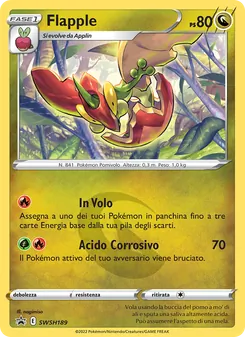 Carta Flapple dell'espansione SPSC Promo, numero SWSH189/307