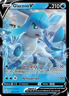 Carta Glaceon V dell'espansione SPSC Promo, numero SWSH196/307