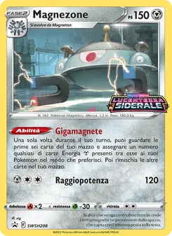 Carta Magnezone dell'espansione SPSC Promo, numero SWSH208/307