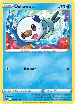 Carta Oshawott dell'espansione SPSC Promo, numero SWSH222/307