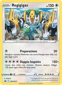 Carta Regigigas dell'espansione SPSC Promo, numero SWSH247/307