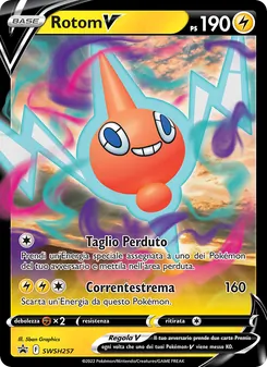 Carta Rotom V dell'espansione SPSC Promo, numero SWSH257/307