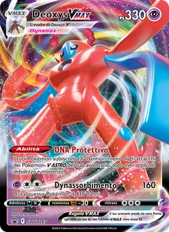 Carta Deoxys VMAX dell'espansione SPSC Promo, numero SWSH267/307