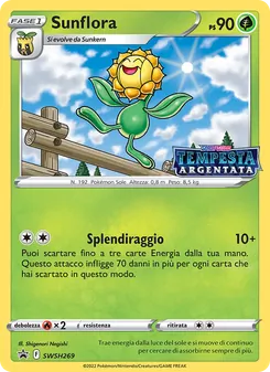 Carta Sunflora dell'espansione SPSC Promo, numero SWSH269/307
