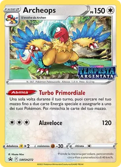 Carta Archeops dell'espansione SPSC Promo, numero SWSH272/307
