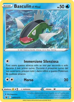 Carta Basculin di Hisui dell'espansione SPSC Promo, numero SWSH273/307