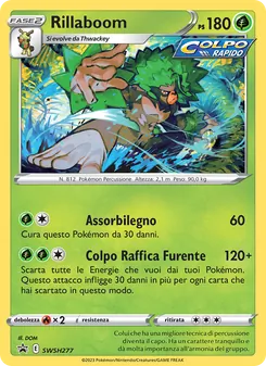 Carta Rillaboom dell'espansione SPSC Promo, numero SWSH277/307