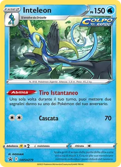 Carta Inteleon dell'espansione SPSC Promo, numero SWSH279/307