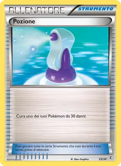 Kartu Potion dari XY trainer Kit (Bisharp), nomor 25/30