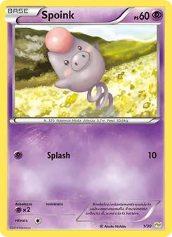 Carta Spoink dell'espansione XY trainer Kit (Noivern), numero 1/30