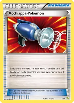 Kaart Pokémon Catcher uit XY trainer Kit (Noivern), nummer 14/30