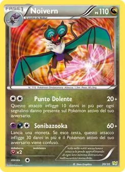 Kaart Noivern uit XY trainer Kit (Noivern), nummer 30/30