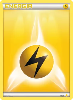 Carta Energia Lampo dell'espansione XY trainer Kit (Pikachu Libre), numero 10/30