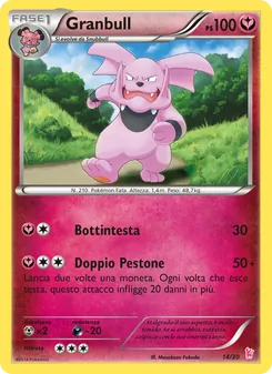 Kaart Granbull uit XY trainer Kit (Sylveon), nummer 14/30