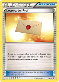 Kaart Professor’s Letter uit XY trainer Kit (Sylveon), nummer 28/30