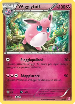Kaart Wigglytuff uit XY trainer Kit (Wigglytuff), nummer 14/30