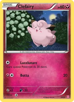Kaart Clefairy uit XY trainer Kit (Wigglytuff), nummer 19/30
