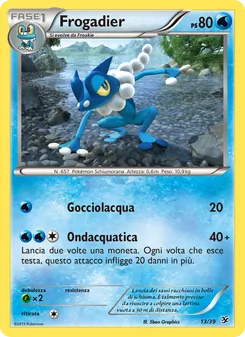 Carta Frogadier dell'espansione Benvenuti a Kalos, numero 13/39