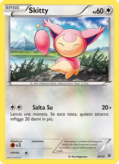 Carta Skitty dell'espansione Benvenuti a Kalos, numero 28/39
