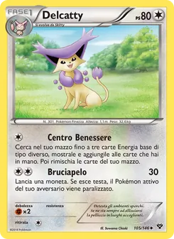 Carta Delcatty dell'espansione XY, numero 105/146