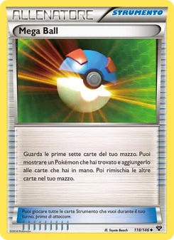 Carta Mega Ball dell'espansione XY, numero 118/146