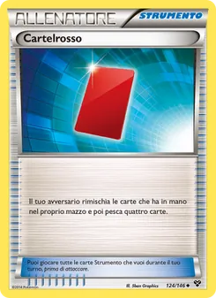 Carta Cartelrosso dell'espansione XY, numero 124/146