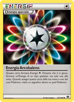 Carta Energia Arcobaleno dell'espansione XY, numero 131/146