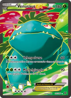 Carta Venusaur EX dell'espansione XY, numero 141/146