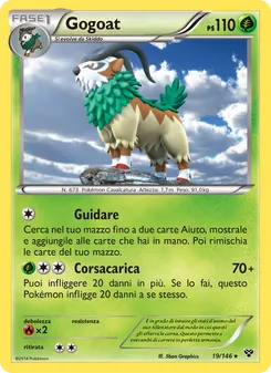 Carta Gogoat dell'espansione XY, numero 19/146