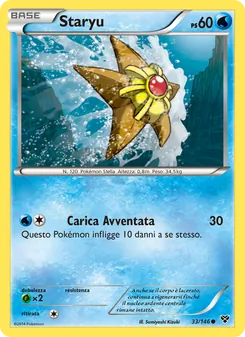 Carta Staryu dell'espansione XY, numero 33/146