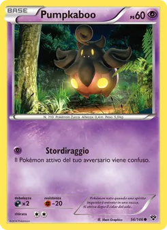 Carta Pumpkaboo dell'espansione XY, numero 56/146