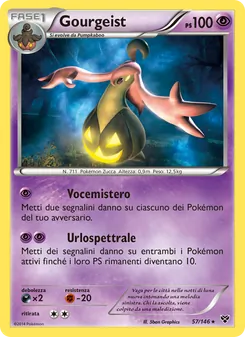 Carta Gourgeist dell'espansione XY, numero 57/146
