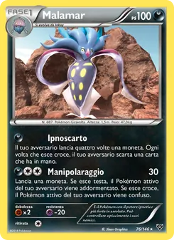 Carta Malamar dell'espansione XY, numero 76/146
