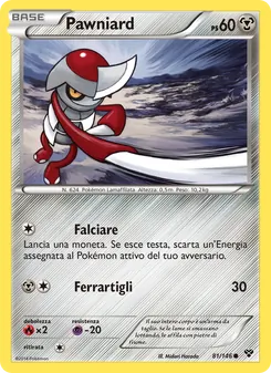 Carta Pawniard dell'espansione XY, numero 81/146