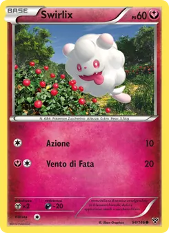 Carta Swirlix dell'espansione XY, numero 94/146