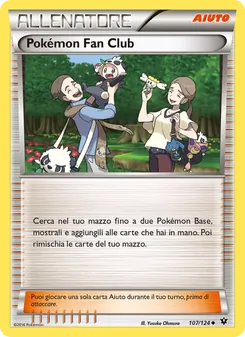 Carta Pokémon Fan Club dell'espansione Destini Incrociati, numero 107/124