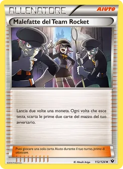 Carta Malefatte del Team Rocket dell'espansione Destini Incrociati, numero 112/124
