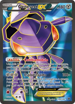 Carta Genesect EX dell'espansione Destini Incrociati, numero 120/124