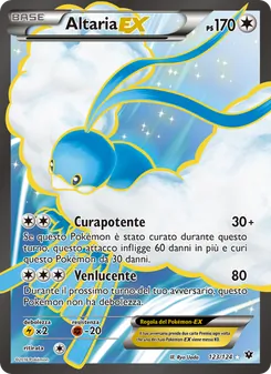 Carta Altaria EX dell'espansione Destini Incrociati, numero 123/124