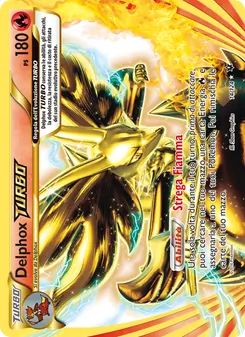 Carta Delphox TURBO dell'espansione Destini Incrociati, numero 14/124