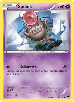 Carta Spoink dell'espansione Destini Incrociati, numero 30/124
