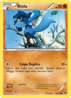 Carta Riolu dell'espansione Destini Incrociati, numero 45/124
