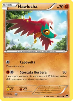 Carta Hawlucha dell'espansione Destini Incrociati, numero 48/124