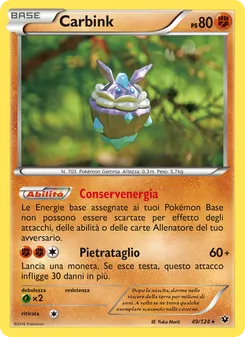 Carta Carbink dell'espansione Destini Incrociati, numero 49/124