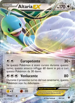 Carta Altaria EX dell'espansione Destini Incrociati, numero 83/124