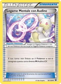 Carta Legame Mentale con Audino dell'espansione Destini Incrociati, numero 92/124